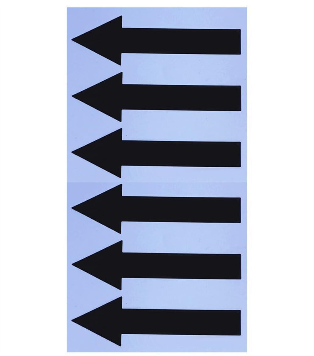 5220 30 Counts 5 Sheets Black Arrow Stickers Labels Directional Arrows